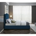 thumbnail image 6 of Meridian Furniture Felix Navy Linen Textured Fabric Full Bed, 6 of 8