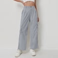 thumbnail image 2 of JJHGVB Corduroy Pants Women Wide Leg Pants Woman Cargo Pants Women Pull On Trousers for Women's Sweatpants Gym Pants Women Womens Comfy Pants Light Blue 2XL, 2 of 9
