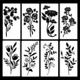thumbnail image 4 of Oferta por tiempo limitado!Plantillas de flores grandes para valla de jardín, decoración artesanal, plantilla Floral reutilizable gigante para pintar en paredes de madera, patrón de valla, 4 of 7