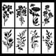 thumbnail image 4 of Precio sorpresa!Plantillas de flores grandes para valla de jardín, decoración artesanal, plantilla Floral reutilizable gigante para pintar en paredes de madera, patrón de valla, 4 of 7
