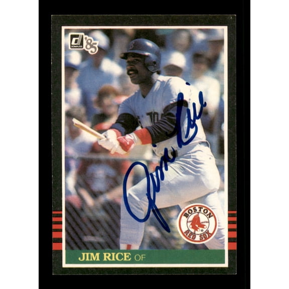 Jim Rice Autographed 1985 Donruss Card #50 Card Boston Red Sox SKU #241257