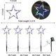 thumbnail image 4 of luces solares navideñas con forma de estrella para exteriores, luces solares para paisajes, luces solares para jardín, impermeables, para caminos, patios, césped, multicolor, 4 of 5