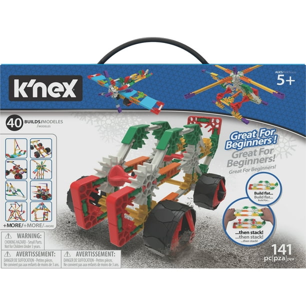 K'NEX Beginner 40 Model Building Set - 141 parts - Ages 5 and up - Creative  Building Toy - Walmart.com