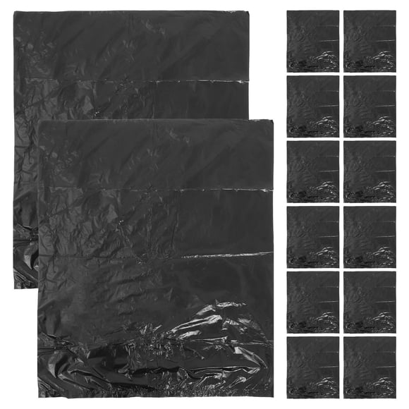 SOPOTUTU 50pcs Garbage Bag Leakproof Thickened Black for Office Use