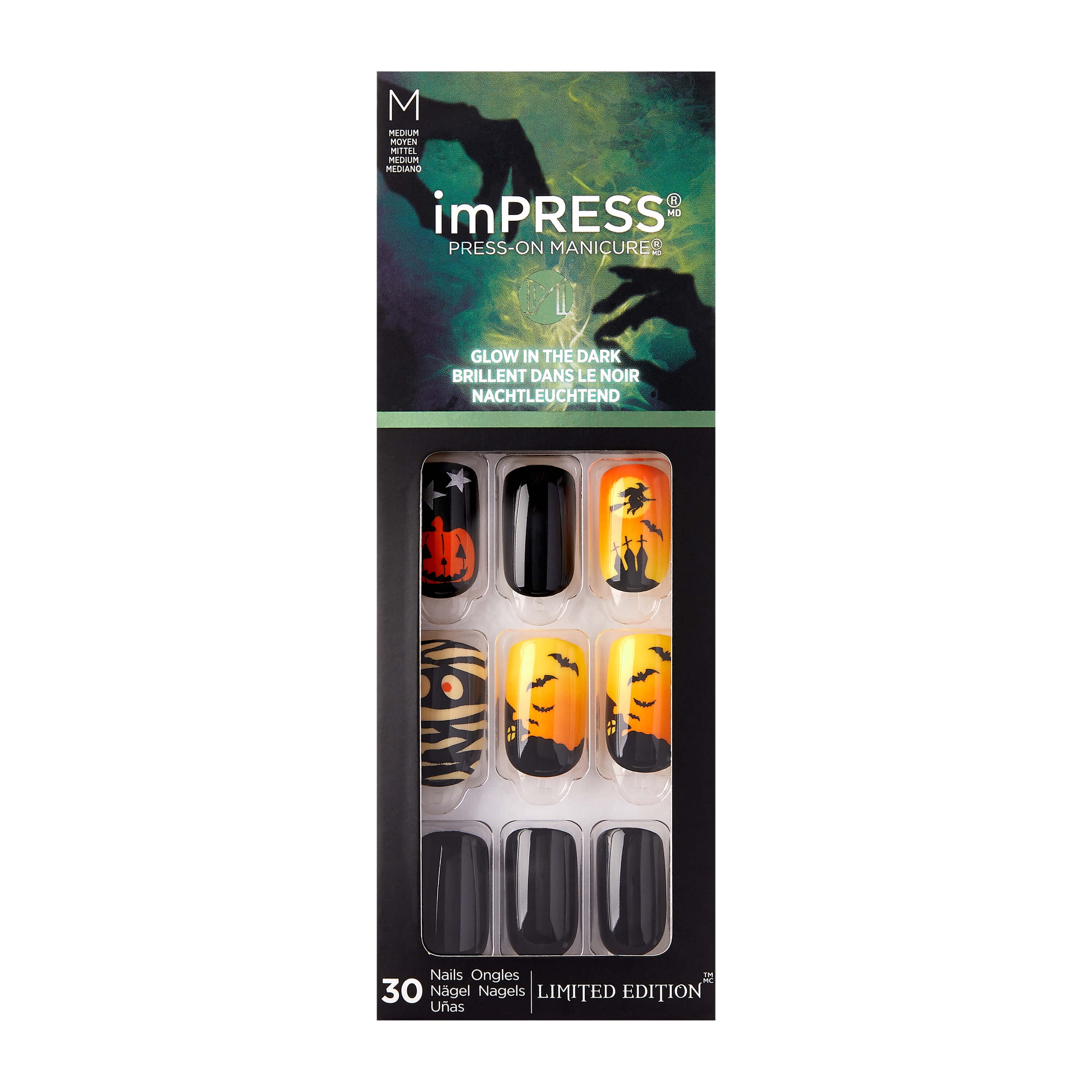 imPRESS Halloween Press-on Manicure Nails - Abandoned
