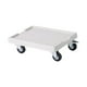 thumbnail image 1 of Soporte para macetas con ruedas giratorias de 360 ​​grados, soporte para plantas rodante, paleta blanco, 1 of 9