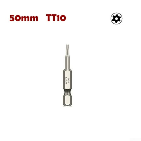 

JSSH 2Inch Hollow Torx Screwdriver Bit Hex Shank T6-T40 Tool For Exact Screw Unscrew