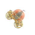thumbnail image 1 of Minnieouse Adornos de carruaje de calabaza portátil joyero multiusos hueco delicado diseño especial organizador hogar boda Ropa, zapatos y accesorios Miscelánea Naranja Minnieouse AP015859-03, 1 of 6