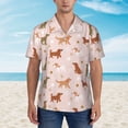 thumbnail image 5 of Uemuo Star Cute Dog Printed Regular Fit Short Sleeve Casual Hawaiian Shirt for Men,Aloha shirt,Tropical shirt,Floral print shirt,Vacation Beach shirt-Medium, 5 of 9