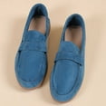 thumbnail image 5 of Miluxas Women's Wide Loafers Shoes Cute Dressy Shoes Ladies Comfort Slip Ons Work Shoes Blue 5.5(36), 5 of 7