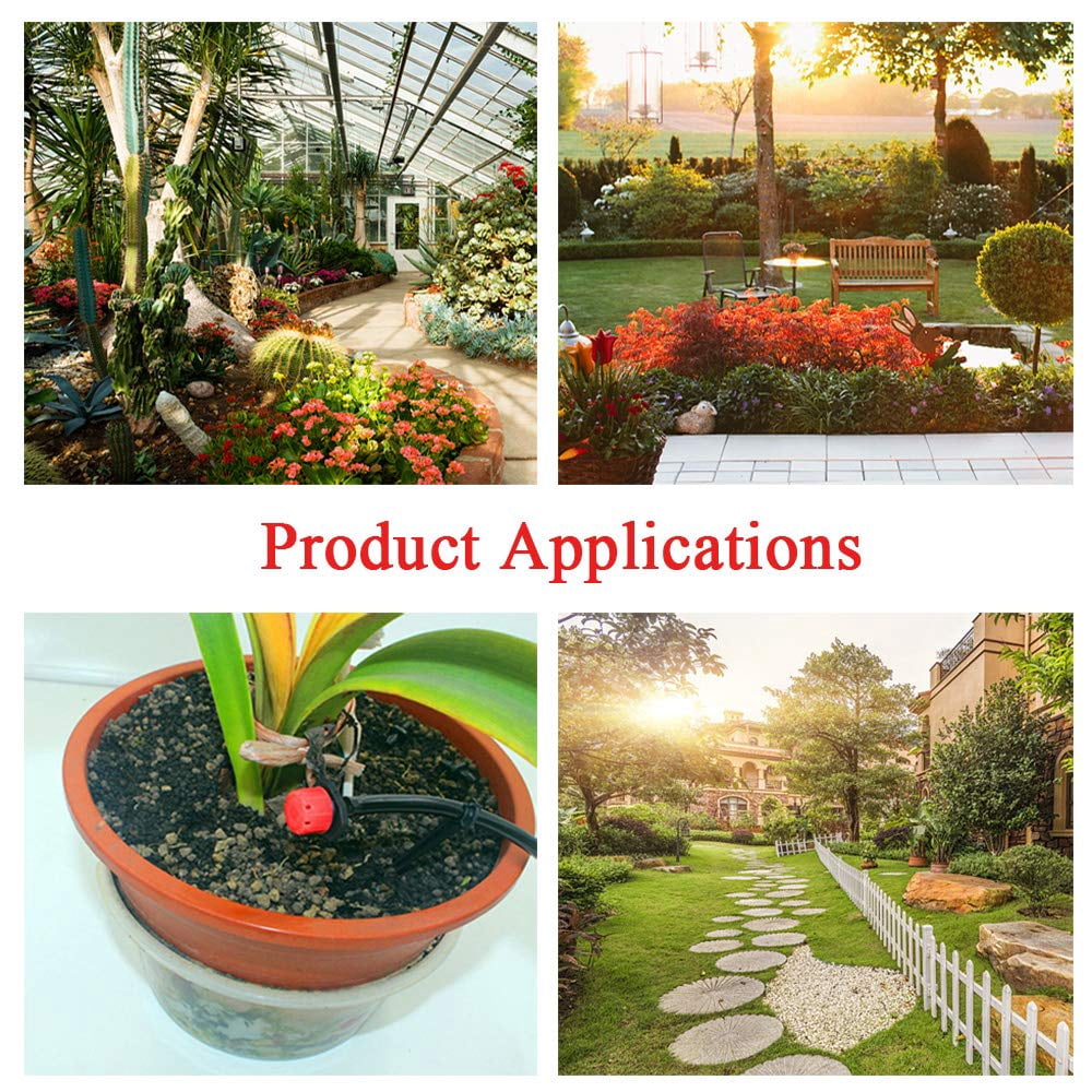 Drip Irrigation System, 82FT 30 Water outlet Garden Irrigation System Blank Distribution Tubing Watering Drip Kit Automatic Irrigation Equipment Equipment for Garden Greenhouse, Flower Bed,Patio,Lawn