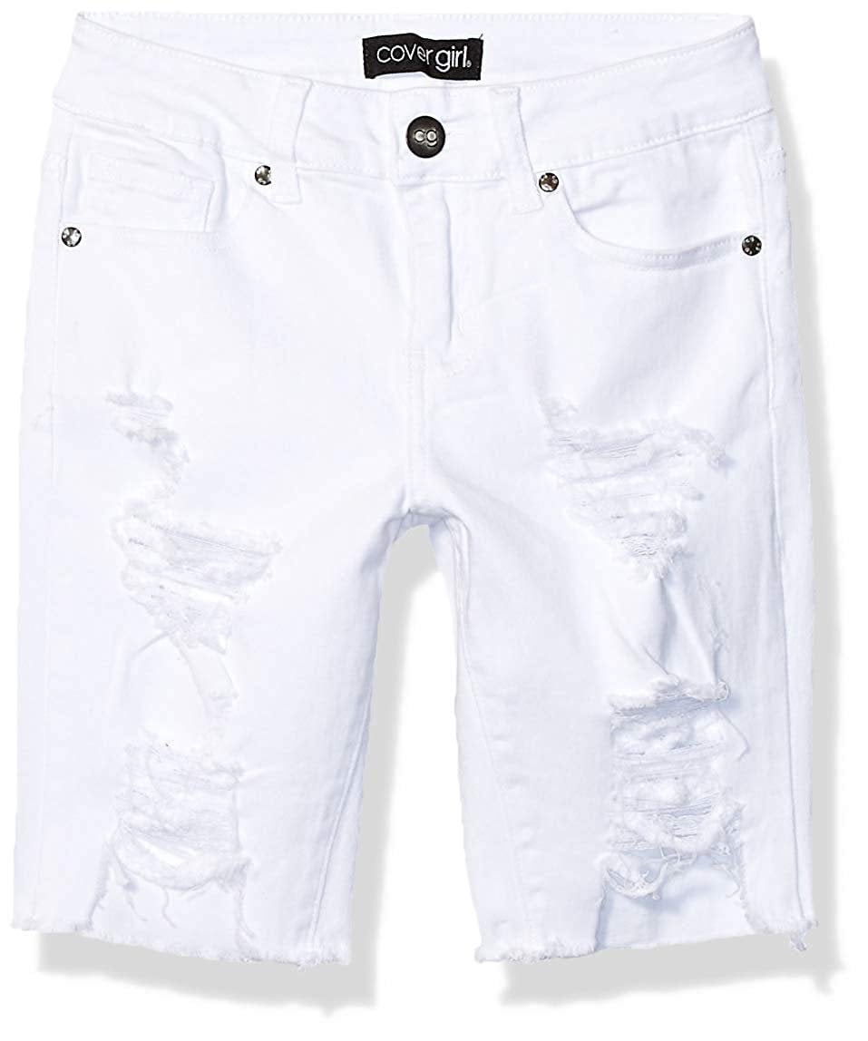 plus size ripped bermuda shorts