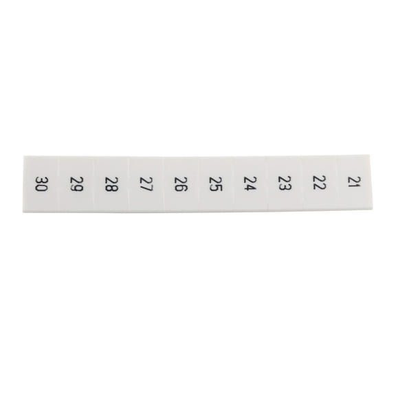 EATON XBMZB6STAMP Terminal Block Labeling Marker Strip, Blank, 12-Position (20-Pack)