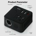 thumbnail image 3 of Inversor de corriente Digital Compacto Sunnimix para Automóvil 150 vatios 12 220 V negro, 3 of 8