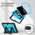 thumbnail image 4 of for iPad 9th 8th 7th Generation (10.2 inch, 2021/2020/2019) - Heavy Duty Shockproof Kid-Friendly Protective Cover, Built-in Kickstand With Shoulder Strap, 4 of 9