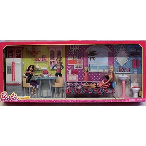 barbie dreamhouse furniture gift set