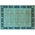 thumbnail image 1 of Ahgly Company Indoor Rectangle Oriental Light Blue Industrial Area Rugs, 3' x 5', 1 of 4
