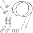 thumbnail image 1 of Quick Easy Hanging System, Load Bearing Adjustable Picture Hanging Wire Kit, Wide Application Stainless Steel Hooks for Photo Frames Artworks, 1 of 5