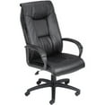thumbnail image 2 of Boss Office Products Chaise de Bureau à Inclinaison à Ressort en Cuirplus, Noire, 2 of 2
