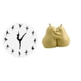thumbnail image 1 of Reloj De Pared Con Bailarina Y Movimiento Silencioso, Sujetalibros De Cerámica Con Forma De Pera, Ideal Para Decorar La Cocina, La Oficina Y El Hogar., 1 of 8