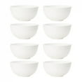 thumbnail image 2 of 4/6/8pcs White grain bowl Reusable household plastic dinner bowl can hold food dessert grain outdoor camping bowl, 2 of 6