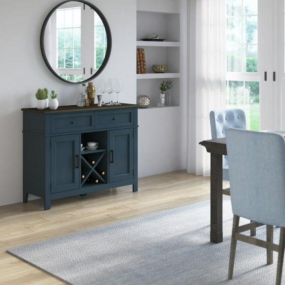 Twin Star Home Sideboard with Wine Bottle Storage