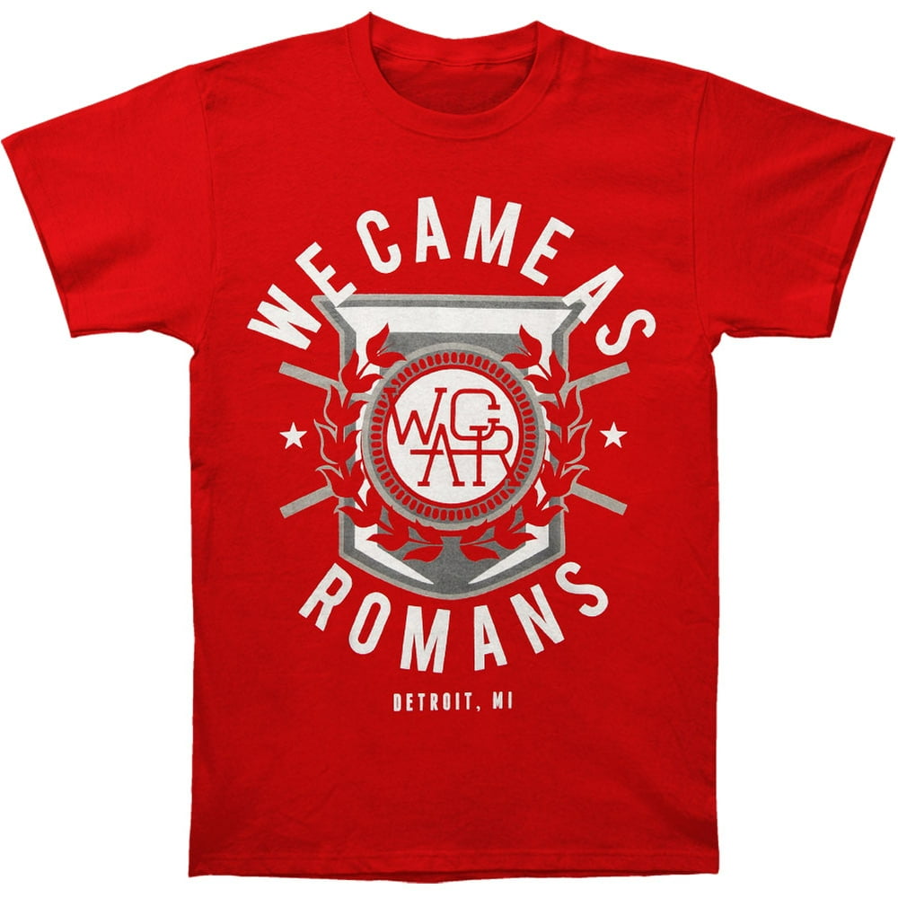 We Came as Romans We Came As Romans Men's Detroit Crest Tshirt Red We Came as Romans We Came As Romans Men's Detroit Crest Tshirt Red