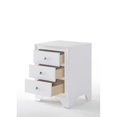 thumbnail image 4 of ACME Table de Chevet Blaise 3 Tiroirs en Blanc, 4 of 9