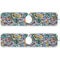 thumbnail image 2 of Summer Beach Elements Sink Splash Guard for Faucet 2 Packs Faucet Absorbent Mats, Blue Stripes Faucet Handle Drip Catcher Quickly Drying Mat for Kitchen Counter Bathroom RV, 23.6"x5.5", 2 of 7