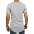 thumbnail image 2 of Ma Croix Men's Hip Hop Longlined Casual Crew Neck Basic T Shirts, 2 of 2
