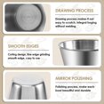 thumbnail image 5 of Pack of 12 - Premium Brushed Stainless Steel Condiment Sauce Cups Spices Pots Liquid Dips Bowls - 2., 5 of 5