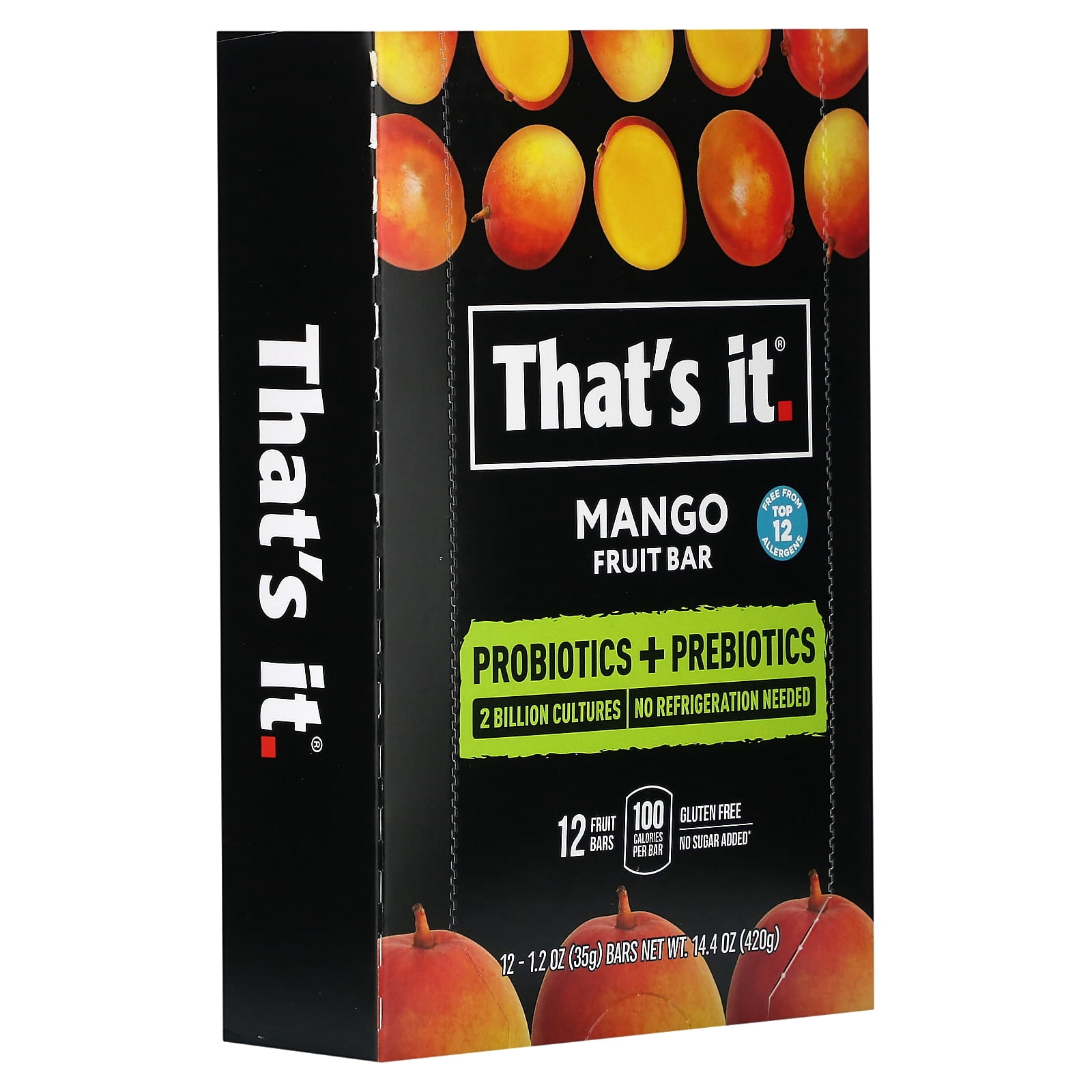That's it. Apple + Mango Probiotic Bars (12 Pack)