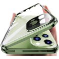 thumbnail image 1 of Lockable Magnetic Case for iPhone 12 Pro Glass Case with IBAOLE Lens Protector Screen Protector Safety Lock 360 Full Body Double Sided Glass Bumper Case Clear Cover (12Pro, Black)Black13ProMax, 1 of 7