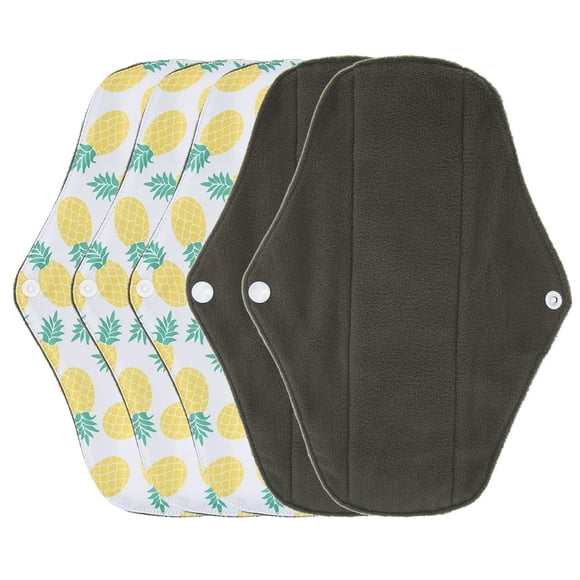 Reusable Feminine Pads, Washable Feminine Pads Snap Button Water Absorption Safe Healthy Waterproof Fabric For Female For Menstrual Period M23,M26