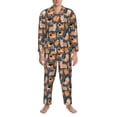 thumbnail image 3 of Hirioo Corgi Collie Pug for Men's Pajama Sets 2 Piece Pjs Men's Long-Sleeved Pajama Set Button Down Sleepwear,S-XXL-XX-Large, 3 of 7