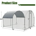 thumbnail image 6 of Large Chicken Coop Metal Chicken Run with Waterproof and Anti-UV Cover, Walk-in Fence Cage Hen House for Duck and Rabbit Outdoor and Yard Farm Use, 1.26" Tube Diameter, 9.2'W x 12.5'L x 6.5'H, 6 of 6