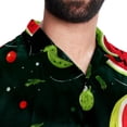 thumbnail image 5 of Watermelon Men's Short Sleeve Hawaiian Poplin Shirt - Casual Printed Button Down Summer Beach Shirt for Men, 5 of 6