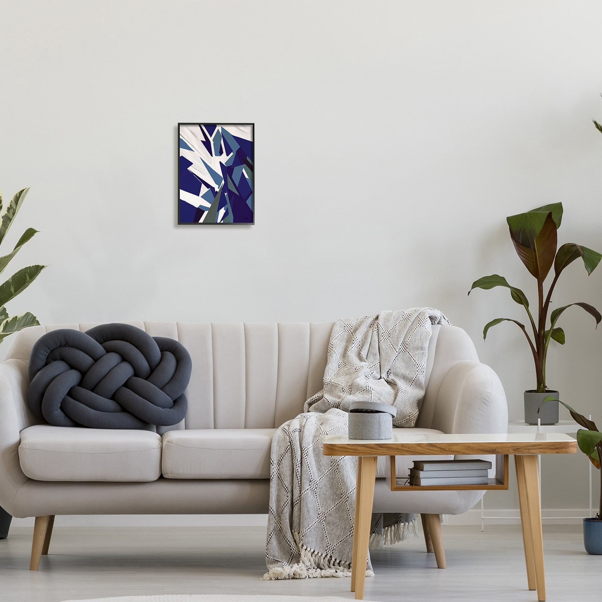 Stupell Industries Warping Polygons Dynamic Geometric Illustration Modern Abstraction,11 x 14, Design by Lori Dubois