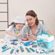 thumbnail image 5 of Kids Doctor Case Toy, Doctor Kit Stetoscope Tools Gift For Boy And Girl (blue), 5 of 5