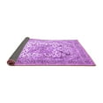 thumbnail image 2 of Ahgly Company Indoor Round Medallion Purple Traditional Area Rugs, 6' Round, 2 of 4