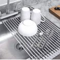 thumbnail image 1 of Vimeka Large Dish Drying Rack Over-the-Sink Stainless Steel Portable Dish Rack Dish Drainer over Sink Dish Drying Rack Foldable Stainless Steel Dish Drying Rack?16.5''x13.8''), 1 of 4
