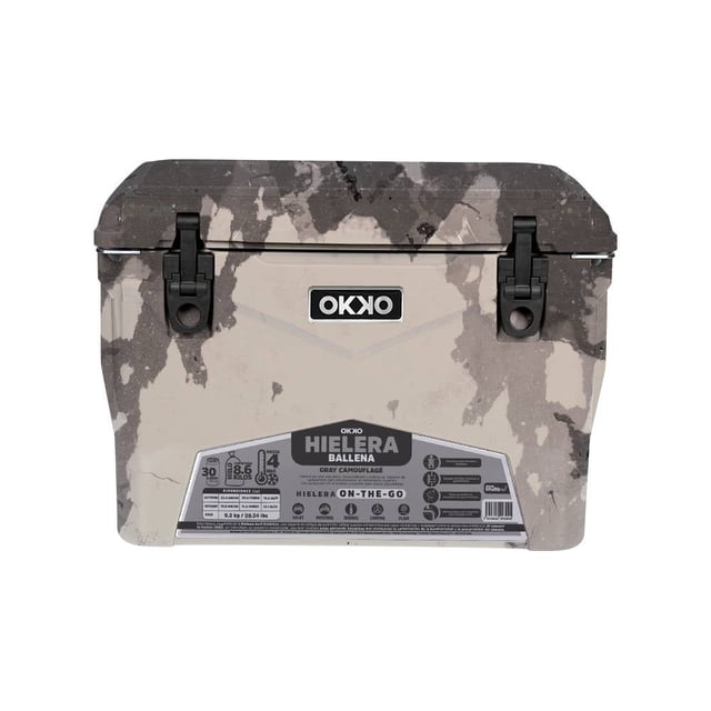 Hielera Okko Mamut de 35Q Lava Gris Camuflaje