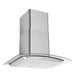 thumbnail image 1 of FLINE | Campana de cocina 76 cm | Acero inoxidable | DE PARED | Conntroles de boton |extractora | Cristal Curvo | 3 velocidades | Berna 76, 1 of 6
