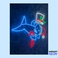 thumbnail image 4 of Handmadetneonsign Christmas Shark Neon Sign, Funny Shark Wall Art Led Sign, Xmas Holiday Home Wall Decor 73873, 4 of 5