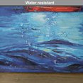 thumbnail image 6 of Ambesonne Nautical Place Mats Set of 4, Sail Boat Art Picture, Standard Size, Navy Blue and Blue, 6 of 6