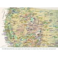 thumbnail image 4 of USA Map Poster With National Parks with USA Travel Destinations - Nautilus Edition US Travel Map Wall Posters - National park checklist (24W x 18H inches), 4 of 9
