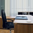 thumbnail image 3 of All the Rages LHT-5027-WH Lalia Home Matte 1 Light Beacon Table Lamp with Clear Glass Shade, White, 3 of 4