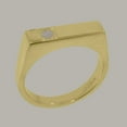thumbnail image 2 of LBG British Made Solid 14k Yellow Gold Natural Opal Mens Band Ring - 33 size options - Size 10.25, 2 of 6