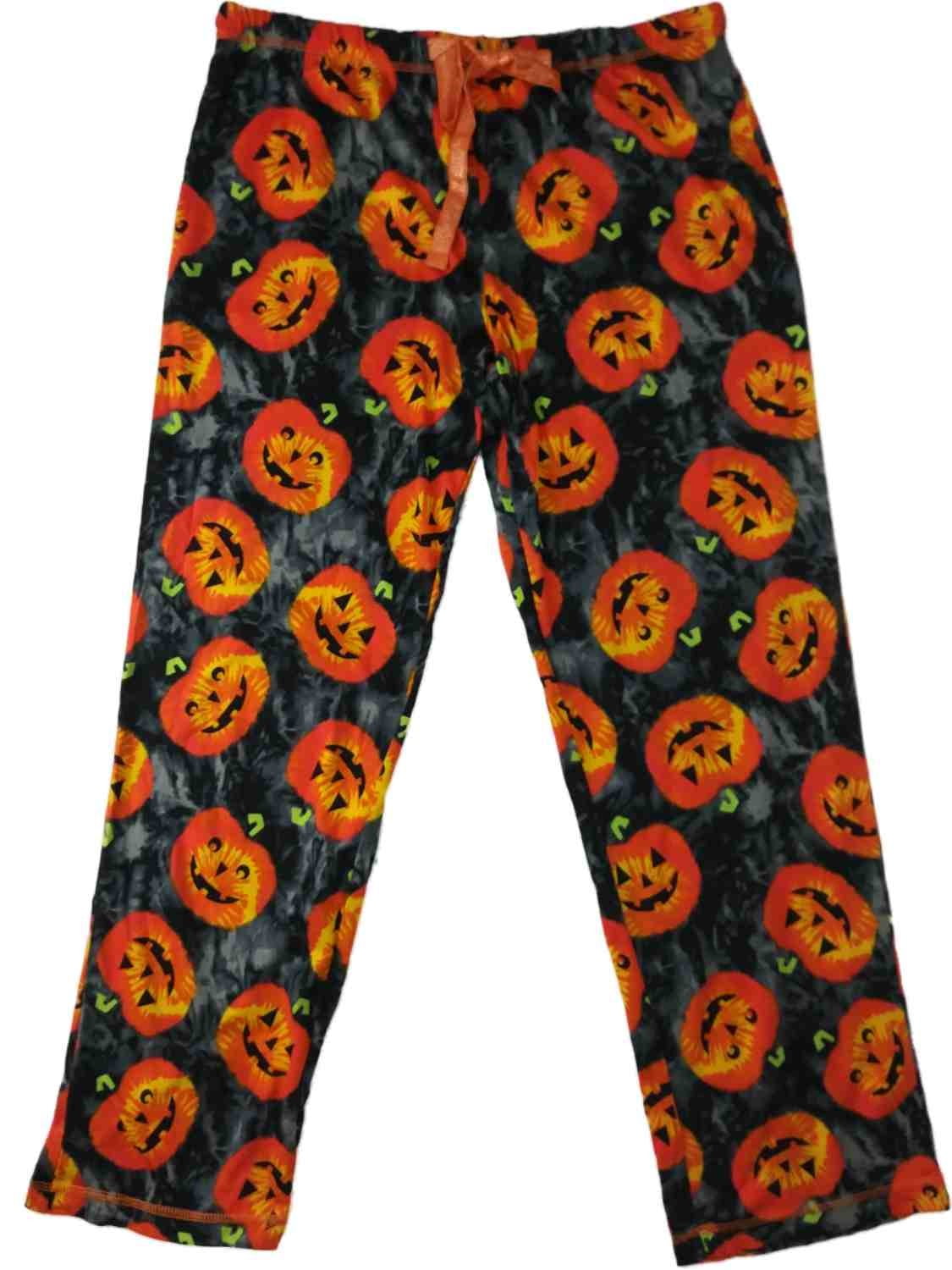 Womens Gray \u0026 Orange Pumpkin Sleep 