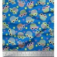 thumbnail image 1 of Soimoi Poly Georgette Fabric Floral & Car Cartoon Print Fabric by Yard 42 Inch Wide, 1 of 3